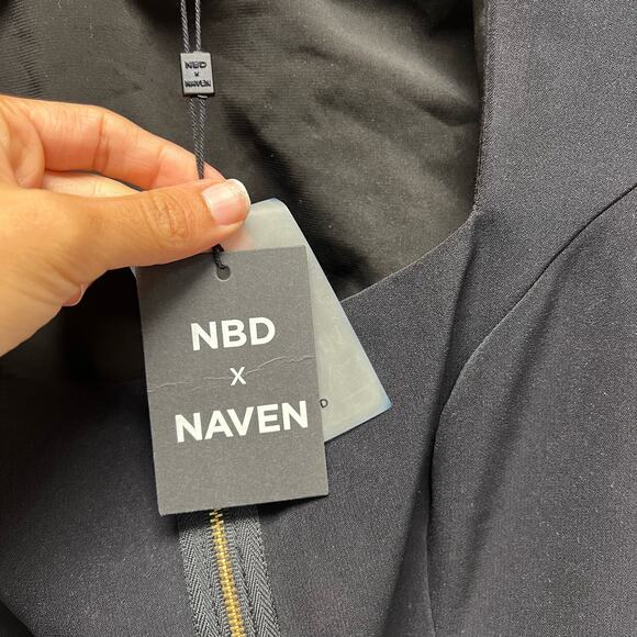 NBD x Naven Revolve Zara Crop Jacket in Black Women’s Size Small NWT - Picture 4 of 9